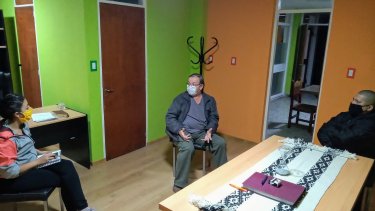 El COE de Valcheta se reunió este domingo en el municipio local. (Foto: Gentileza).