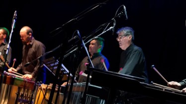El Ensamble Percusión de Fundación Cultural Patagonia, agrupación anfitriona del festival internacional roquense.