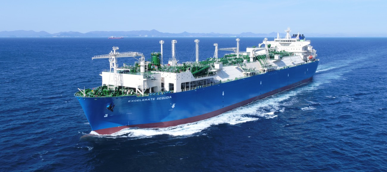 El nuevo buque Excelerate Sequoia puede ser usado tanto como regasificador para importar gas, como almacenamiento o bien para transportar exportaciones. 