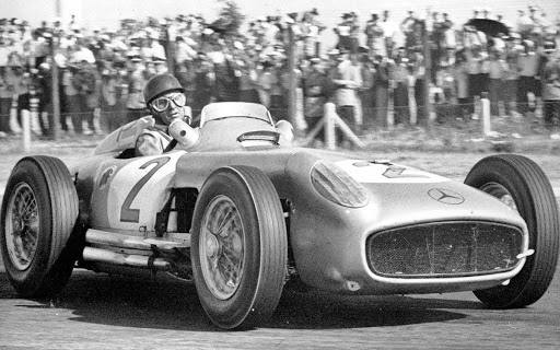 Fangio, en su primera victoria. 