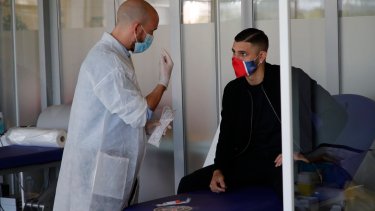 Icardi estuvo presente en la práctica del PSG.