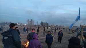 Volvieron a ocupar los terrenos detrás del polígono de tiro en Roca
