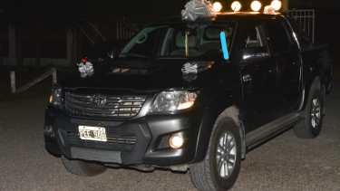La Toyota Hilux que fue sustraída. Foto: Gentileza