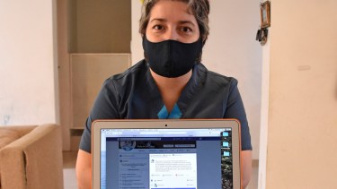 “No se imaginan el esfuerzo que implica para todos los que trabajamos en salud”, aseguró. Foto Florencia Salto.
