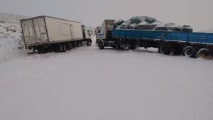 Más de 100 camiones varados en Neuquén por el temporal de nieve
