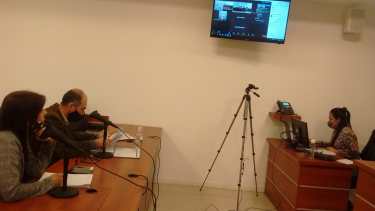 La audiencia fue semi presencial: las partes estuvieron por Zoom (Oscar Livera)
