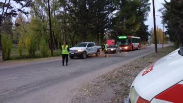 Durante el próximo fin de semana se intensificarán los controles en los ingresos a Chichinales. (Foto gentileza)