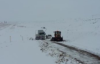 La nieve y el barro generan complicaciones en el tránsito. (Foto: gentileza).