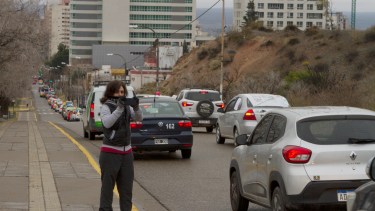 La caravana llegó hasta la Plaza de las Banderas. Foto: Gentileza