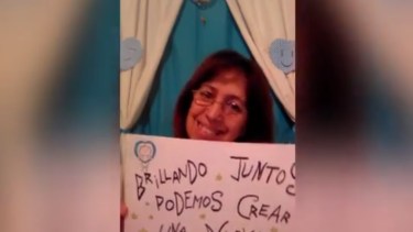 Las docentes arrnaron como manera de estar y cuidarse. Foto: captura de pantalla.- 