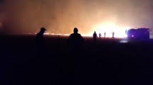 Imagen de Incendio en chacra de Regina demandó gran despliegue de bomberos