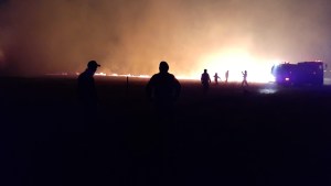 Incendio en chacra de Regina demandó gran despliegue de bomberos