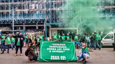El reclamo llegó a las puertas del ministerio de Salud de Río Negro. Foto: gentileza.