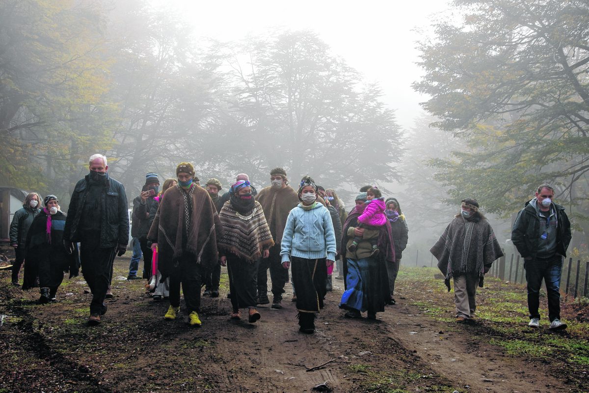 Integrantes de la comunidad Buenuleo irrumpieron el 10 de septiembre de 2019 en un lote que poseía Emilio Friedrich con el argumento de que se trataba de una recuperación de territorio mapuche. (Foto de archivo)
