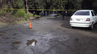 El cuerpo fue encontrado a la altura del kilómetro 13 de la avenida Bustillo. Foto: gentileza