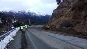 La ruta 40 presenta hielo en las zonas altas