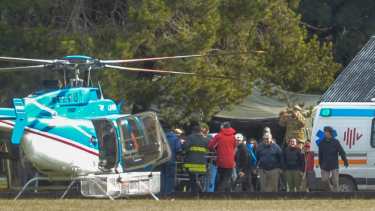 Se sumaron a la búsqueda operadores de drones y vaqueanos. Foto: Patricio Rodriguez