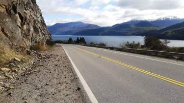 Los derrumbes sobre ruta 40 son frecuentes, después de fuertes precipitaciones. Foto: gentileza