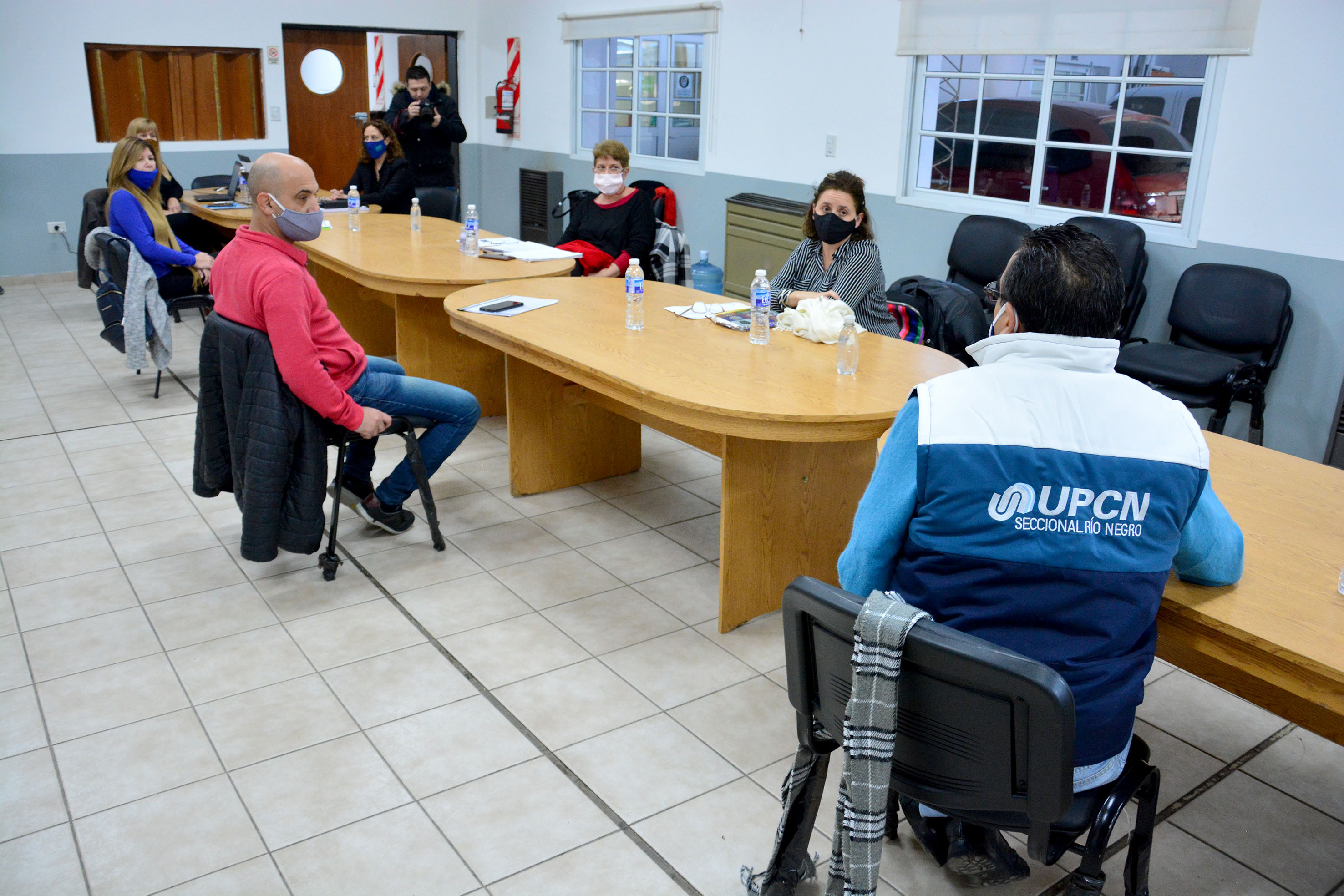 Los gremios pusieron exigencias sanitarias sobre la mesa en la reunión de ayer. Fotos: Marcelo Ochoa.