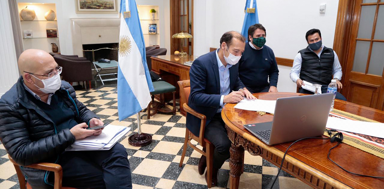 El convenio se firmó en forma virtual. Foto Neuquén Informa