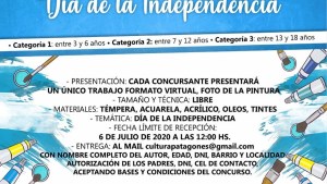 Invitan a pintar por el Día de la Independencia en Patagones
