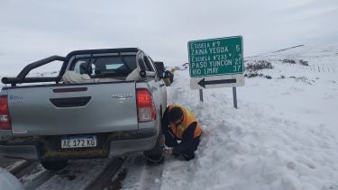 Distintos organismos colaboraron en la búsqueda del hombre desaparecido en la zona de Zaina Yegua. (Gentileza).-
