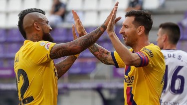 Messi asistió a Vidal en el único gol del partido.