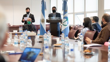 El vicegobernador Marcos Koopmann es quien conduce los encuentros. Foto: gentileza.