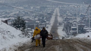 Las lluvias y precipitaciones en forma de nieve se sentirán en Bariloche. Foto Archivo