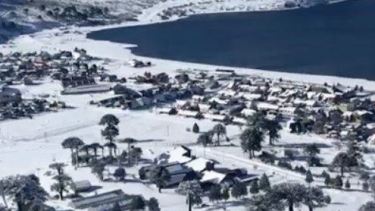 Mirá que belleza Caviahue cubierto de nieve