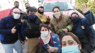 El equipo que trabajo en el operativo, feliz de haber podido cumplir el objetivo. (Foto: gentileza)