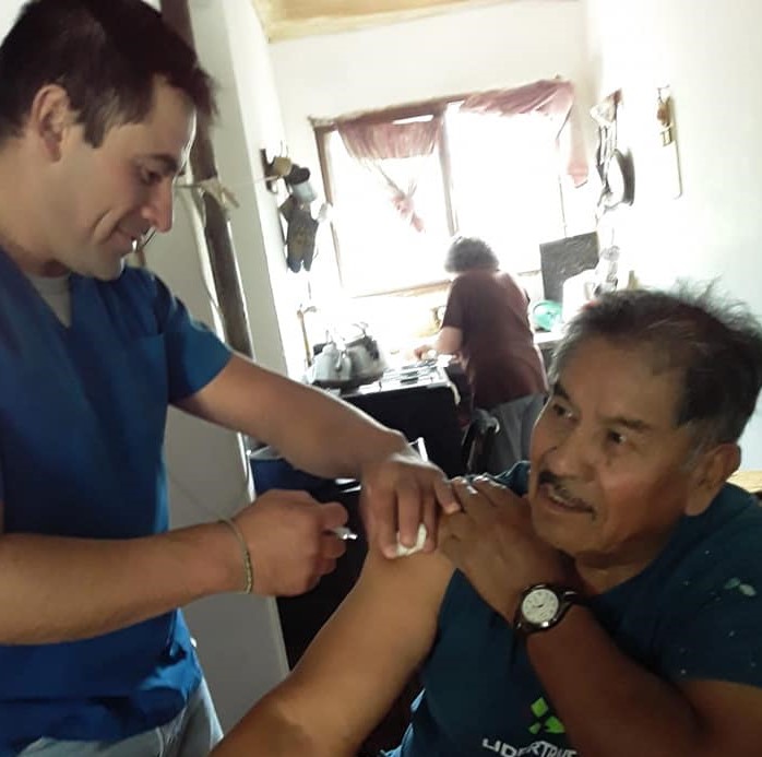 Guillermo Yanca trabaja desde hace muchos años como Agente Sanitario en el paraje Chipauquil. (foto: gentileza)