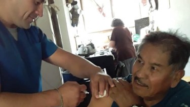 Guillermo Yanca trabaja desde hace muchos años como Agente Sanitario en el paraje Chipauquil. (foto: gentileza)