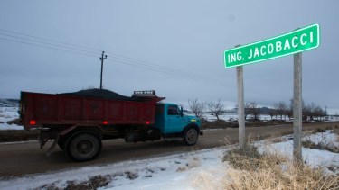 El frío se hace sentir en el  Valle Medio (Gentileza Javier La Guara)