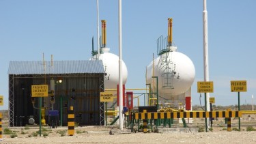 En Maquinchao, Los Menucos, Sierra Colorada y Ramos Mexía funcionan plantas reguladoras de gas licuado de propano. (Foto: José Mellado)