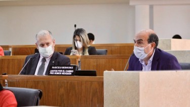 Mario Lara y Marcelo Bermúdez presentarán el proyecto el lunes en el Deliberante (Prensa Juntos por el Cambio)