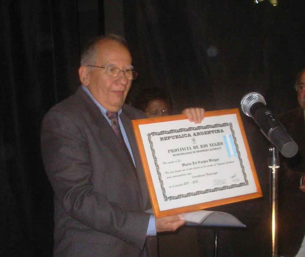 El 10 de diciembre de 2011 recibió el diploma al asumir como intendente de Jacobacci. (Foto: José Mellado)