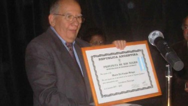 El 10 de diciembre de 2011 recibió el diploma al asumir como intendente de Jacobacci. (Foto: José Mellado)