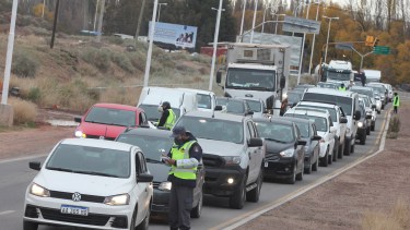 Los controles policiales en el departamento Confluencia. 