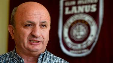 Nicolás Russo, secretario ejecutivo de la AFA y presidente de Lanús, clama sobre la vuelta del fútbol.