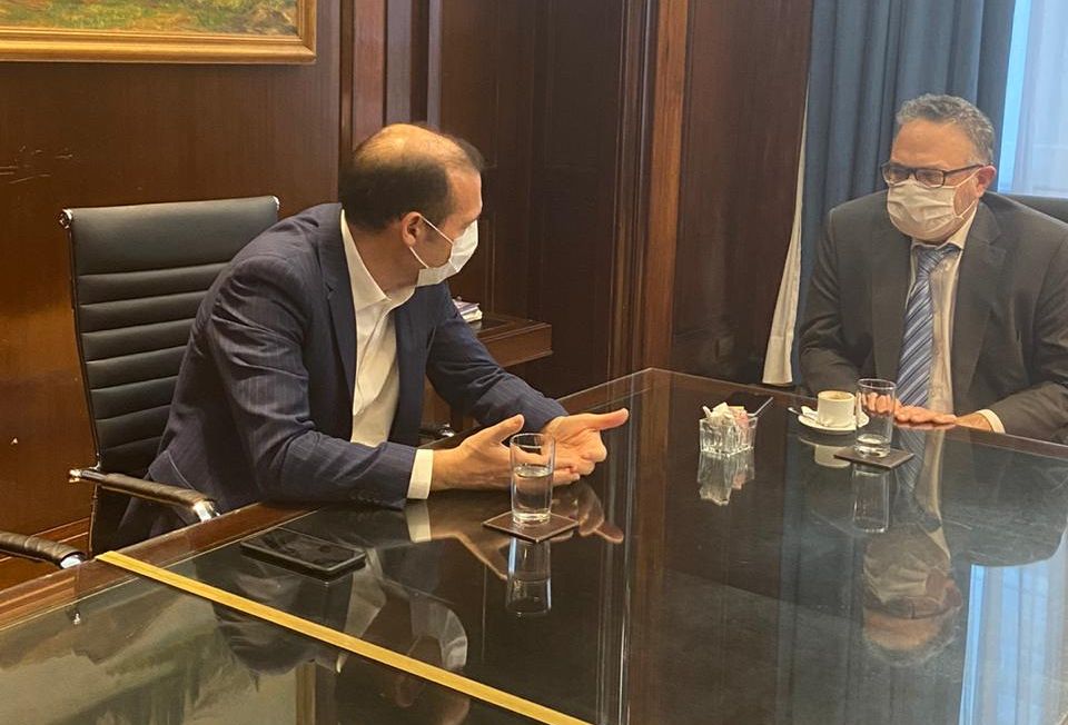 El gobernador se reunió en forma presencial con el ministro Matías Kulfas. (Neuquén Informa)