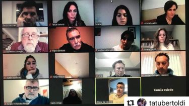 El encuentro se realizó utilizando la plataforma de videoconferencia. (Prensa Darío Martínez)