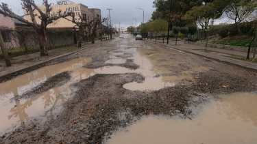 Calles intransitables en SAO y Las Grutas por las intensas lluvias