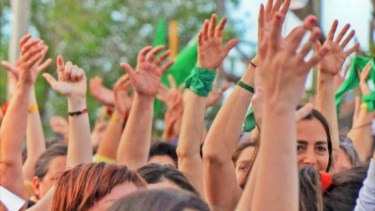 La marea verde es una de las expresiones más potentes del movimiento en Argentina. Foto Florencia Salto.