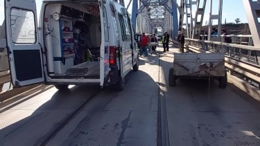 Un hombre fue trasladado al hospital Zatti de Viedma,