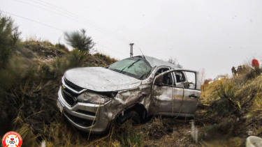 En la camioneta que venía desde Junín de los Andes iban a bordo seis personas. Foto: gentileza