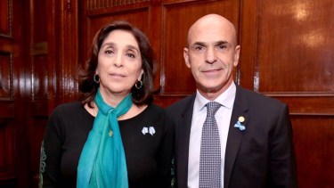 Arribas y Majdalani. Titular y número dos de la AFI en el gobierno de Mauricio Macri. Foto archivo. 