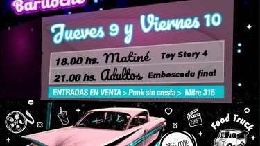 Dos películas se proyectarán en el predio del Club Pehuenes