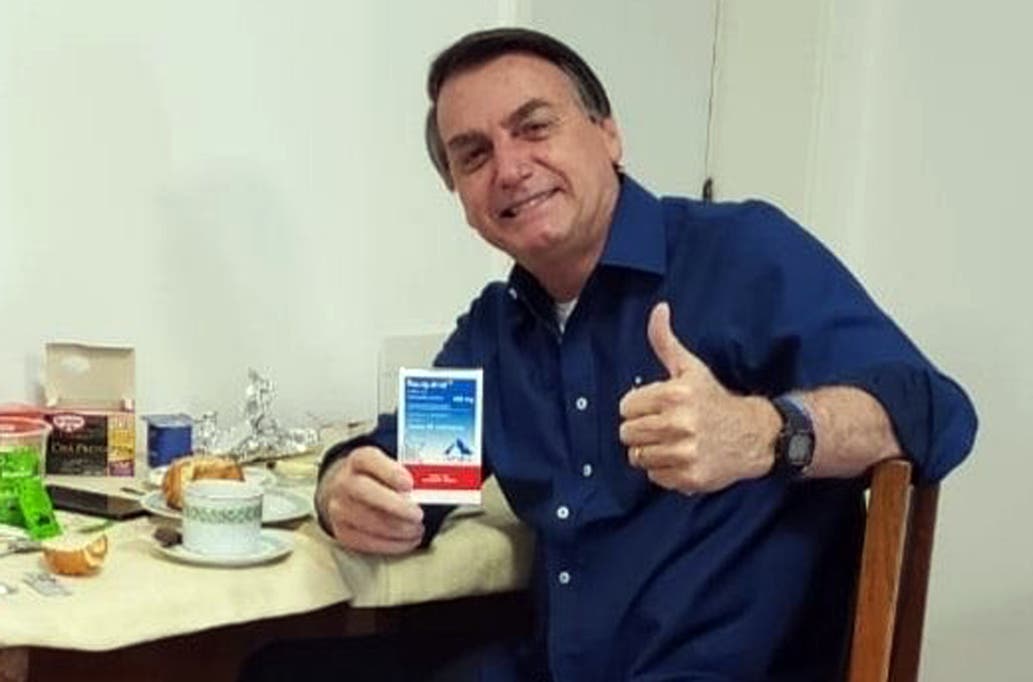 El presidente brasileño, Jair Bolsonaro, anunció en sus redes sociales que el último exámen de coronavirus dio negativo. Gentileza