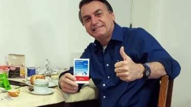 El presidente brasileño, Jair Bolsonaro, anunció en sus redes sociales que el último exámen de coronavirus dio negativo. Gentileza